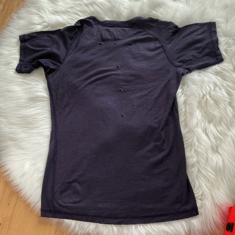 Vollebak Dark Purple Merino Wool T-Shirt Size XS - Picture 2 of 8